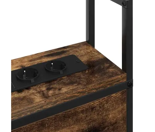 Saugojimo Lovos Atlošas Su Įkrovimo Stotimi Dūminio Ąžuolo Saugojimo Lovos Atlošas Su Įkrovimo Stotimi Dūminio Ąžuolo