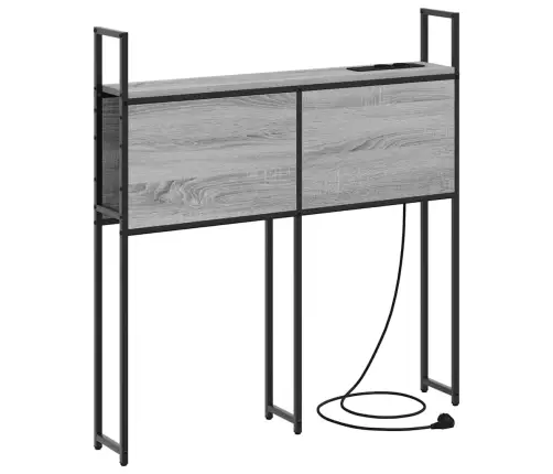 Saugojimo Lovos Atlošas Su Įkrovimo Stotimi Pilka Sonoma Ąžuolo