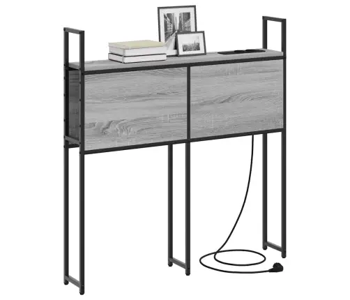 Saugojimo Lovos Atlošas Su Įkrovimo Stotimi Pilka Sonoma Ąžuolo