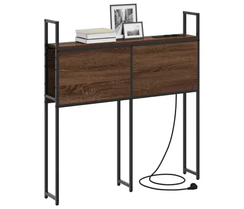 Saugojimo Lovos Atlošas Su Įkrovimo Stotimi Ruda Ąžuolo 75 Cm