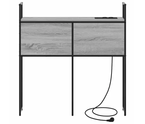 Saugojimo Lovos Atlošas Su Įkrovimo Stotimi Pilka Sonoma Ąžuolo