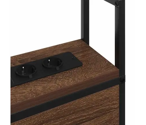 Uzglabāšanas Galvas Balsts Ar Galvas Klāju Ar Uzglabāšanu Brūna Ozolkoka 80 Cm Vidaxl