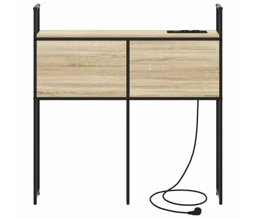 Säilitusega Peatoed Laadimisjaamaga Sonoma Tamm 93 X 15 X 98 Cm