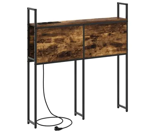 Uzglabāšanas Galvas Balsts Dūmakaina Ozolkoka 90 Cm Vidaxl