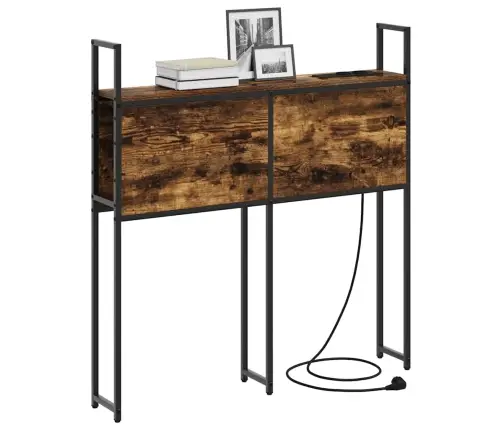 Uzglabāšanas Galvas Balsts Dūmakaina Ozolkoka 90 Cm Vidaxl