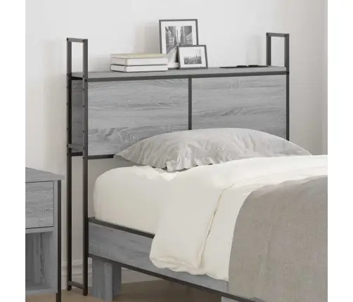 Uzglabāšanas Galvas Balsts Pelēka Sonomas Ozola 100 Cm Vidaxl