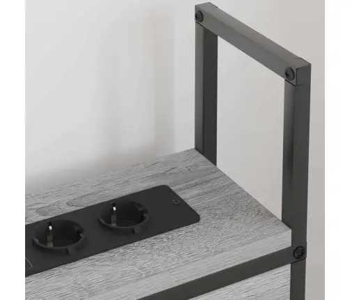 Uzglabāšanas Galvas Balsts Pelēka Sonomas Ozola 100 Cm Vidaxl