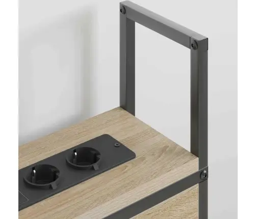 Saugojimo Lovos Atlošas Su Įkrovimo Stotimi Sonoma Ąžuolas