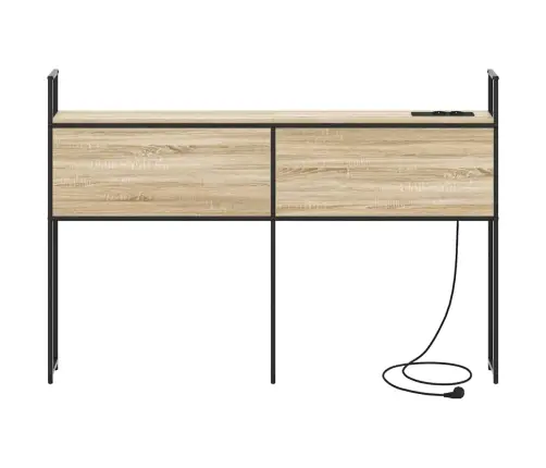 Saugojimo Lovos Atlošas Su Įkrovimo Stotimi Sonoma Ąžuolas