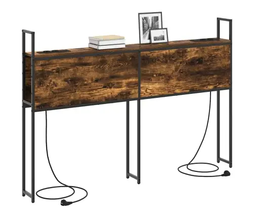 Uzglabāšanas Galvas Balsts Dūmakaina Ozolkoka 120 Cm Vidaxl