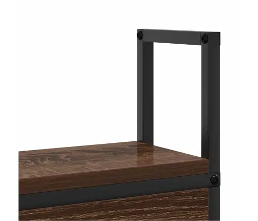 Uzglabāšanas Galvas Balsts Brūna Ozolkoka 120 Cm Vidaxl