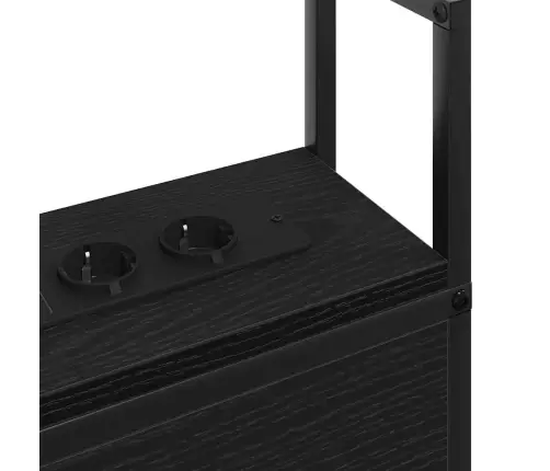 Uzglabāšanas Galvas Balsts Melns Ozols 135 Cm Inženierijas Koks Vidaxl