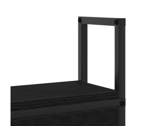 Uzglabāšanas Galvas Balsts Melns Ozols 135 Cm Inženierijas Koks Vidaxl