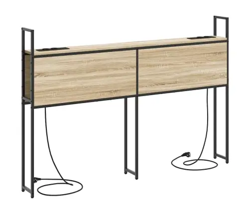 Säilitusega Peatoed Laadimisjaamaga Riiuliga Sonoma Tamm 140 Cm