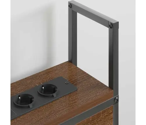 Saugojimo Lovos Atlošas Su Įkrovimo Stotimi Ruda Ąžuolo 150 Cm