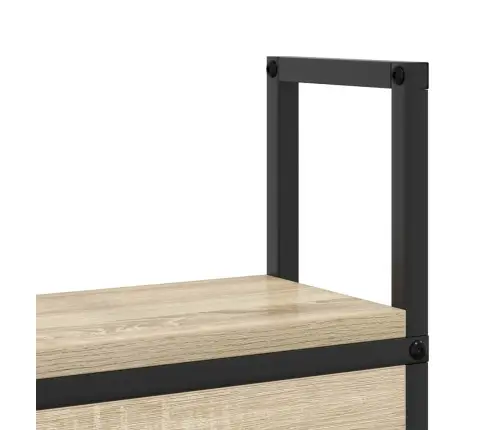 Säilitusega Peatoed Laadimisjaamaga Riiuliga Sonoma Tamm 160 Cm