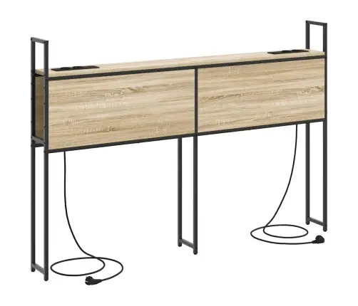 Säilitusega Peatoed Laadimisjaamaga Riiuliga Sonoma Tamm 160 Cm