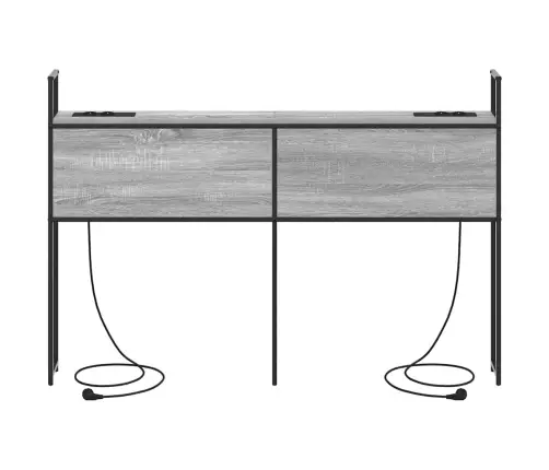 Saugojimo Lovos Atlošas Su Įkrovimo Stotimi Pilka Sonoma Ąžuolo