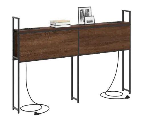 Uzglabāšanas Galvas Balsts Brūna Ozolkoka 160 Cm Vidaxl