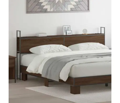 Uzglabāšanas Galvas Balsts Brūna Ozolkoka 180 Cm Vidaxl