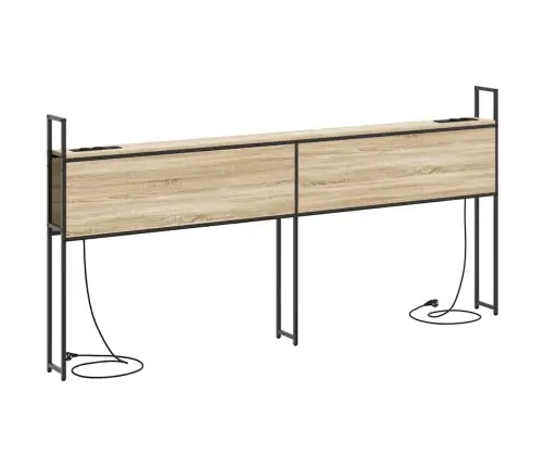 Säilitusega Peatoed Laadimisjaamaga Riiuliga Sonoma Tamm 200 Cm