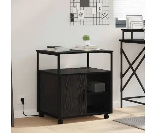 Spintelė Su Krovimo Stotimi Juodas Ąžuolas 61 X 46 X 67 Cm