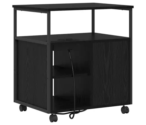 Spintelė Su Krovimo Stotimi Juodas Ąžuolas 61 X 46 X 67 Cm