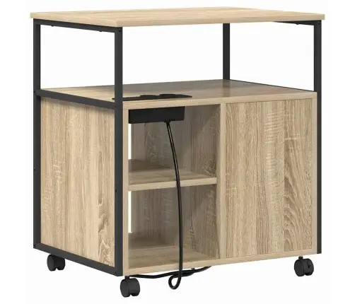 Spintelė Su Krovimo Stotimi Sonoma Ąžuolas 61 X 46 X 67 Cm