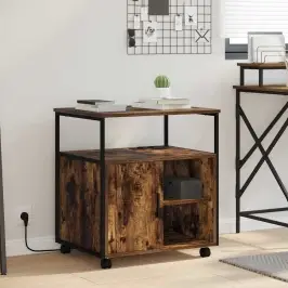 Kapp Laadimisjaamaga Suitsetatud Tamm 61 X 46 X 67 Cm Tehispuit