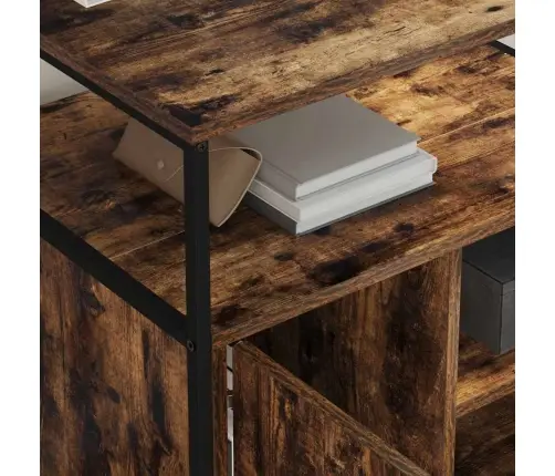 Biroja Skapis Ar Riteni Dūmakaina Ozolkoka 60 X 46 X 67 Cm Vidaxl