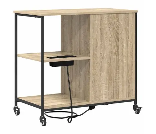 Biroja Skapis Sonomas Ozola 76 X 41 X 72 Cm Inženierijas Koks Vidaxl