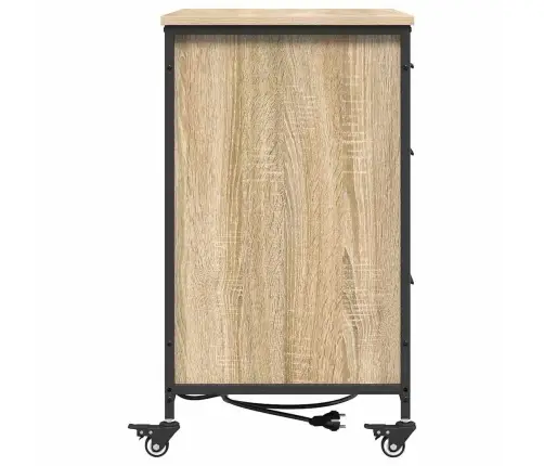 Biroja Skapis Sonomas Ozola 76 X 41 X 72 Cm Inženierijas Koks Vidaxl
