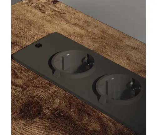 Biroja Skapis Ar Riteni Dūmakaina Ozolkoka 76 X 41 X 72 Cm Vidaxl