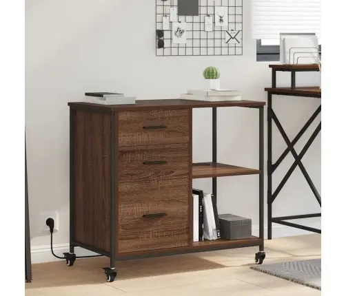 Spintelė Su Krovimo Stotimi Rudas Ąžuolas 76 X 41 X 72 Cm