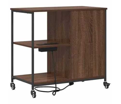 Spintelė Su Krovimo Stotimi Rudas Ąžuolas 76 X 41 X 72 Cm