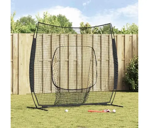 Beisbols Un Softball Melna 250 X 106 X 209 Cm Poliesters Vidaxl