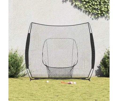 Beisbols Un Softball Melna 250 X 106 X 209 Cm Poliesters Vidaxl