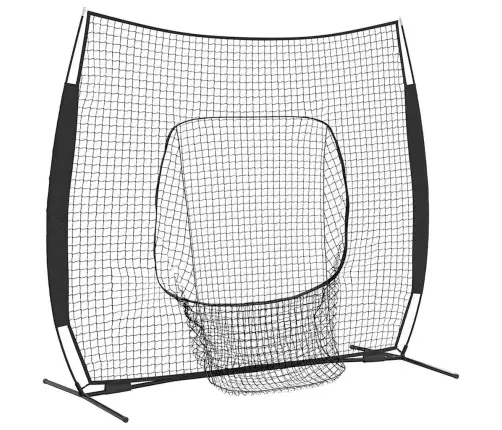 Beisbols Un Softball Melna 250 X 106 X 209 Cm Poliesters Vidaxl