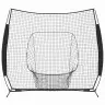 Beisbols Un Softball Melna 250 X 106 X 209 Cm Poliesters Vidaxl