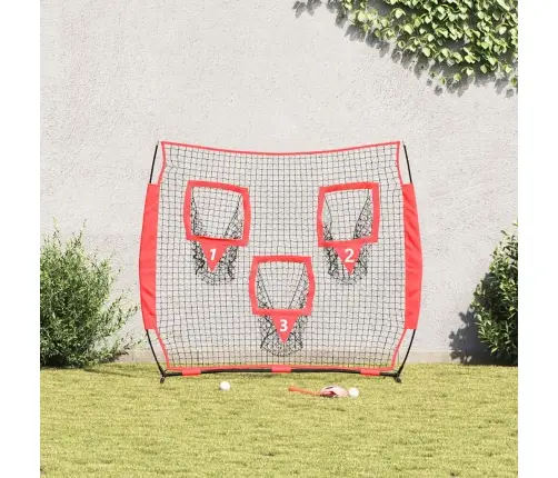 Beisbolo Treniruočių Tinklas Juoda 214,5 X 89,5 X 181 Cm