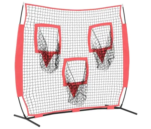 Beisbolo Treniruočių Tinklas Juoda 214,5 X 89,5 X 181 Cm