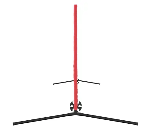 Tenisa Tīkls Melns Un Sarkans 494.5 X 90 X 87 Cm Poliesters Vidaxl