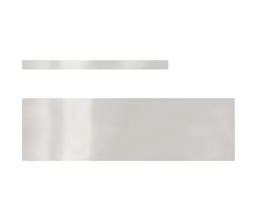 Murupiire 4 Pcs Hõbedane 450 X 0.05 X 15 Cm Roostevaba Teras