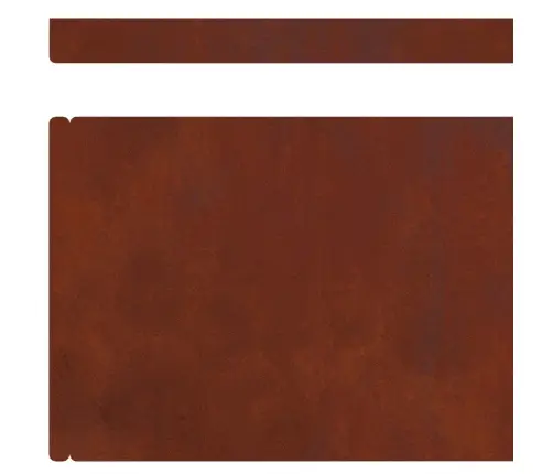 Dārza Zāliena Malas Rūsa 450 X 15 Cm Novecināts Tērauds Vidaxl