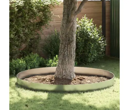 Dārza Zāliena Malas 4 Pcs Sudraba 450 X 25 Cm Cinkots Tērauds Vidaxl