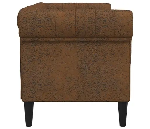 Chesterfield Dīvāns Rombu Raksts Brūna 182.5 X 74.5 X 74.5 Cm Vidaxl