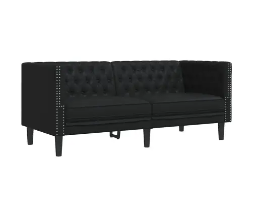 Chesterfield Sofa Juoda 174 X 74.5 X 70.5 Cm Dirbtinė Oda