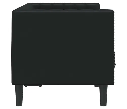 Chesterfield Sofa Juoda 174 X 74.5 X 70.5 Cm Dirbtinė Oda