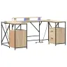Galds Sonoma Ozols 182 X 101 X 87.5 Cm Inženierijas Koks Vidaxl