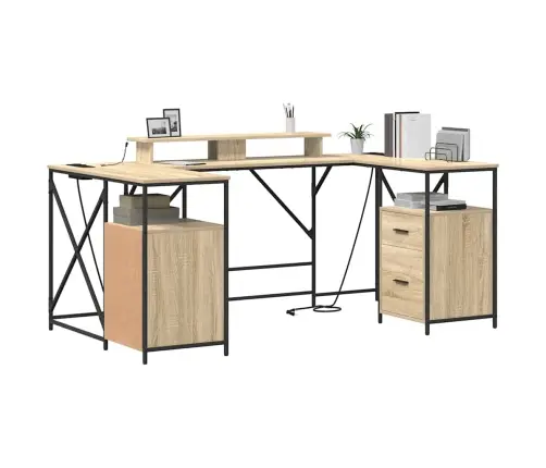 Galds Sonoma Ozols 182 X 101 X 87.5 Cm Inženierijas Koks Vidaxl